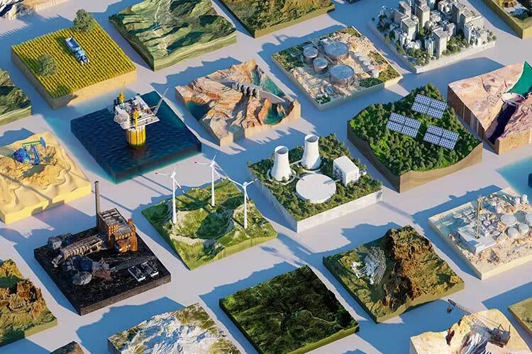 Ilustration of diverse industries