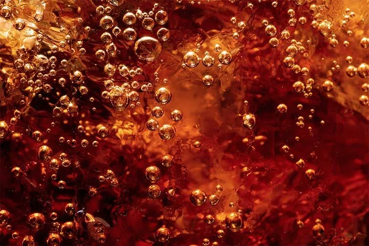 close up of a soda