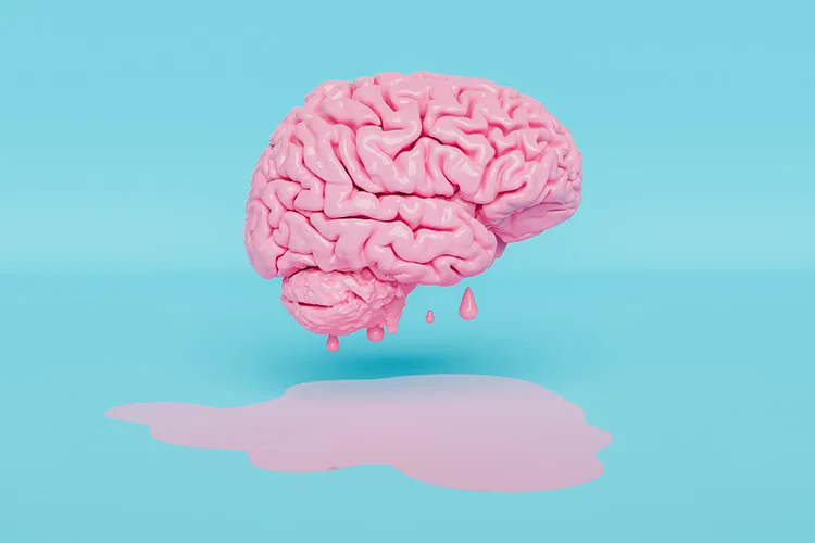 image of the brain melting down