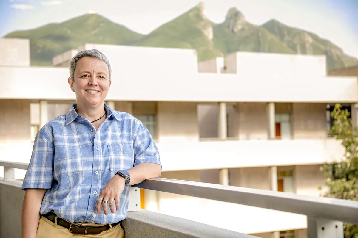 professor mariana gabarrot standing at the monterrey campus