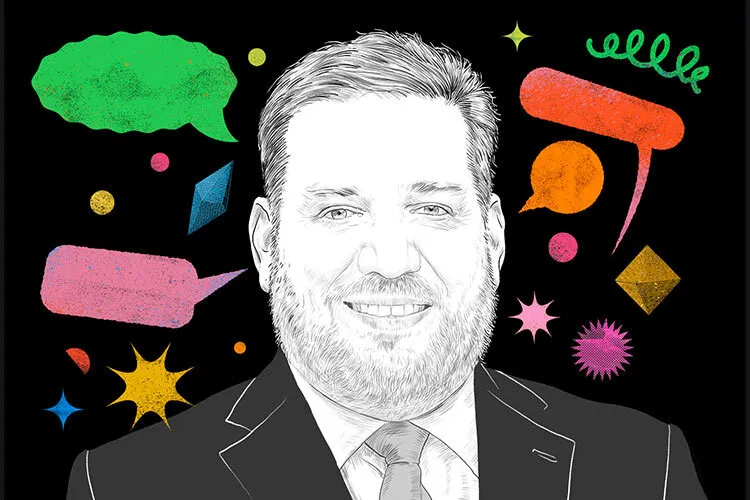 Illustration with photo of Jorge Valdez