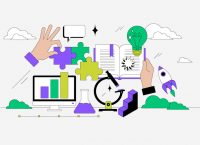 Illustration about women in science and leadership in STEM research, in reference to the Premio Mujer Tec 2026.