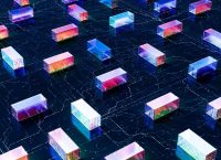 Freight containers, a hallmark of international logistics