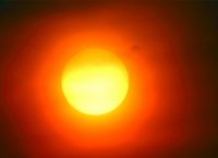 image of incandescent sun