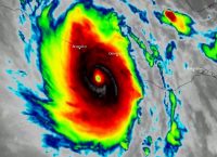 Satellite images of hurricane Otis making landfall in the Pacific southern coast of Mexico on early Wednesday (October 25) were published by the United States National Oceanic and Atmosphere Administration (NOAA). (Photo: Reuters)