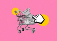 ChatGPT said: The image shows a shopping cart with products such as a dress, a handbag, and shoes