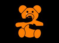 Illustration of a teddy bear alluding to child sexual abuse