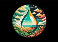 Illustration of sargassum oil.