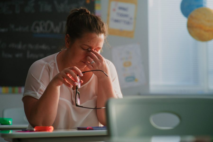 woman under stress