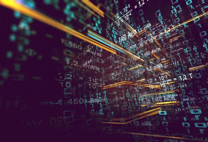 fotoarte de conexiones inalámbricas digitales basadas en código numérico