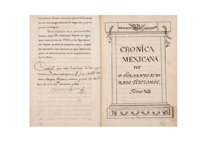 foto de las primeras páginas de un libro antiguo escrito en español