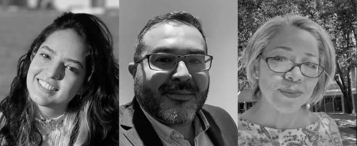 Fotos de 2 investigadoras y un investigador