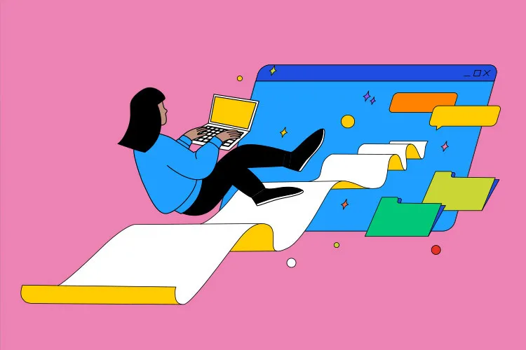 Ilustración de aprendizaje del futuro