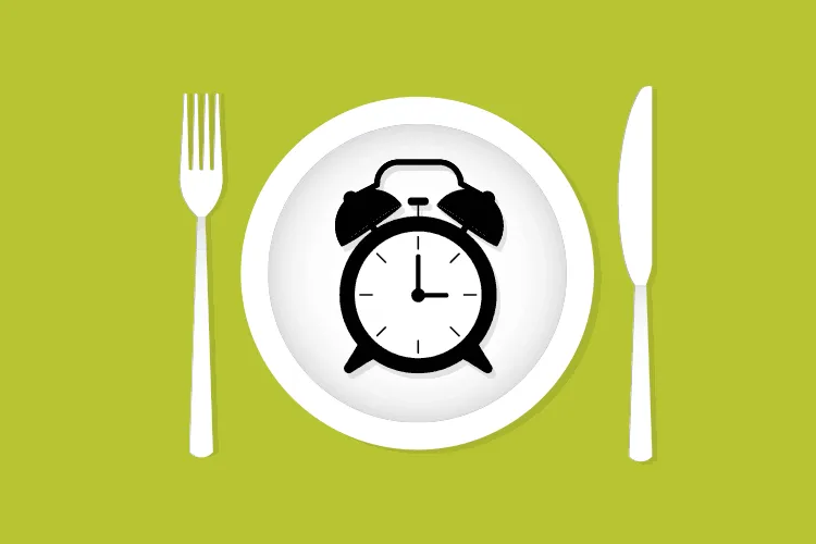 imagen de un reloj en un plato