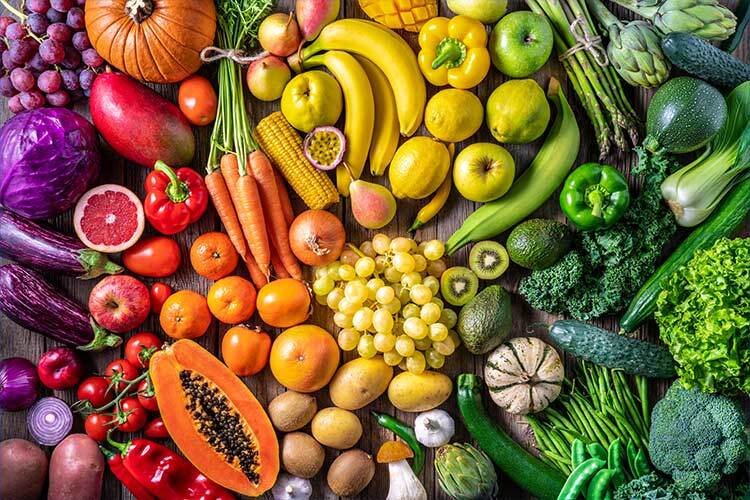 imagen de frutas y verduras