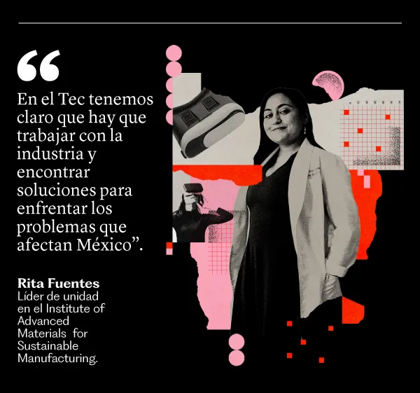 frase en un collage con una foto en blanco y negro