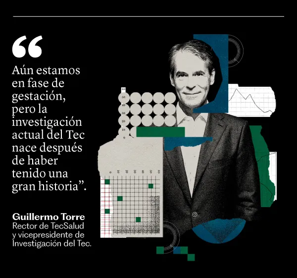 frase en un collage con una foto en blanco y negro