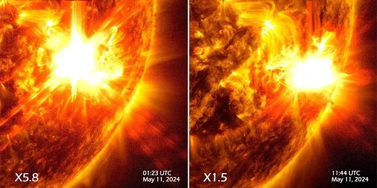 Llamaradas de tormentas electromagnéticas