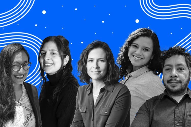 Mariana León, Carmina de la Luz, Inés Gutierrez, Karina Rodríguez y Orlando Oliveros de TecScience.