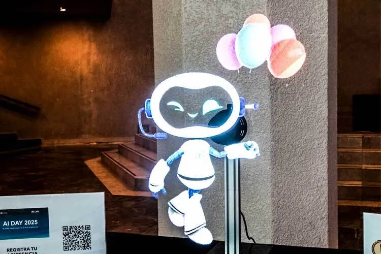 imagen de un robot holografico