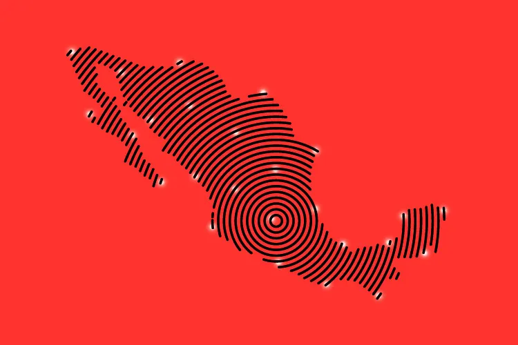 mapa de méxico que hace referencia a la inseguridad