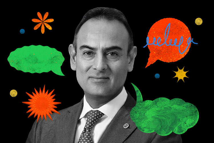 Ilustración con foto del columnista