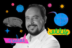 Ilustración con foto de David Perez