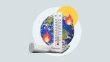 fenómenos climáticos extremos ilustración mundo