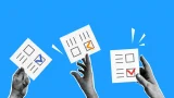 Ilustración de boletas de votación