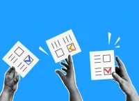 Ilustración de boletas de votación