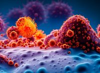 Ilustración de células cancerígenas