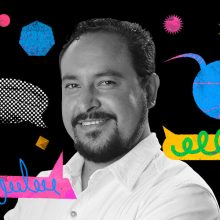 Ilustración con foto de David Perez