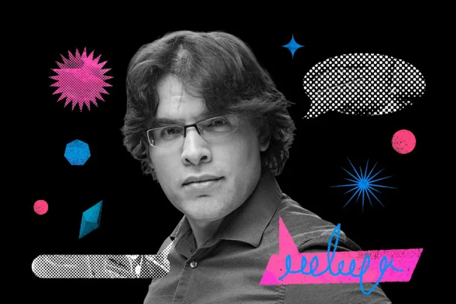 Ilustración con foto del columnista