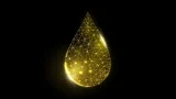ilustración de una gota de aceite de oliva
