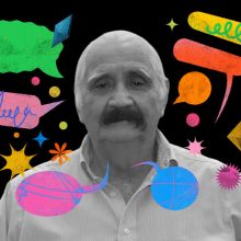 Ilustración con foto del autor