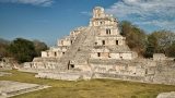 piramide de Edzná en Campeche, México