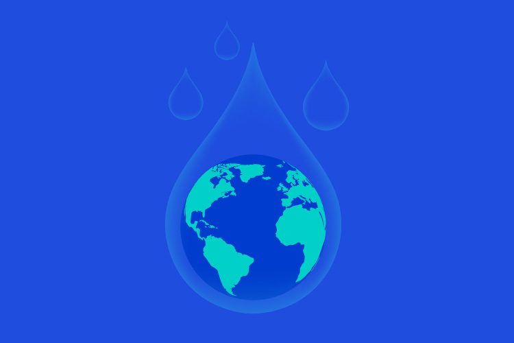 Imagen conceptual sobre el agua y la naturaleza.