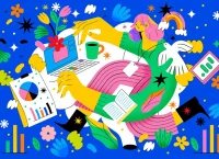 imagen de una persona ocupada en el trabajo