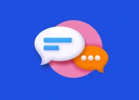 ilustración de dos iconos de conversación