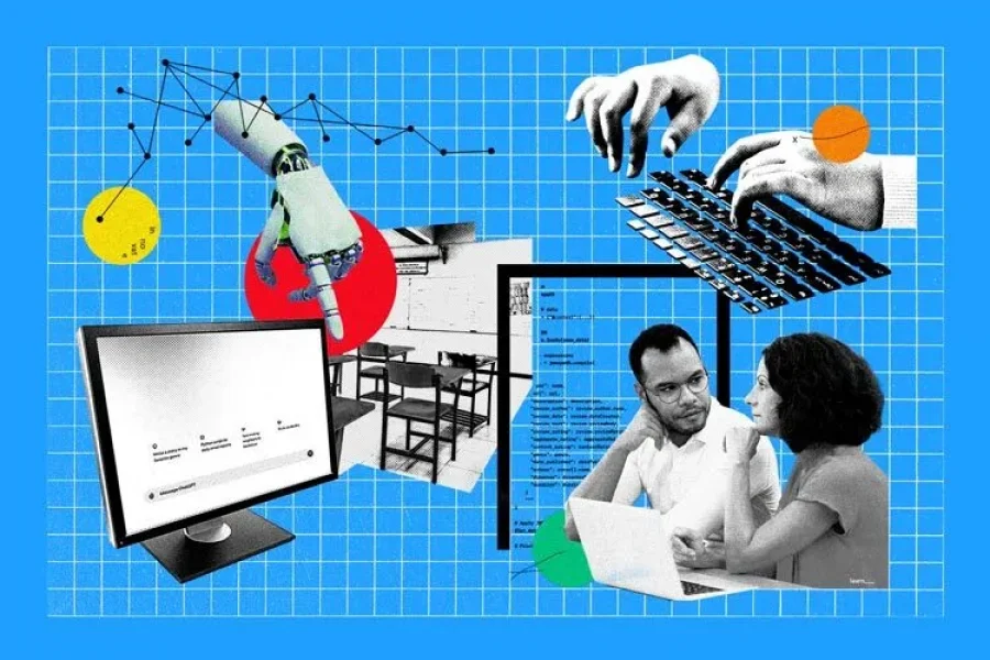 Hoy en día, la Inteligencia Artificial está presente en todas partes, por eso es importante cuestionarla y aprender a diseñarla. (Ilustración: Blair Frame)