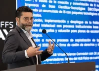 Arturo Santos, director de Transferencia de Tecnología, durante presentación de resultados.