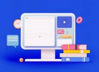 ilustración de una computadora con biométricos