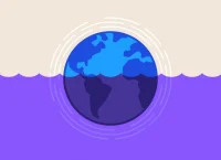 Ilustración de un mundo inundado