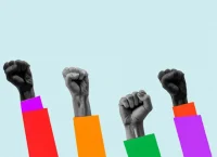 Ilustración sobre protesta social.