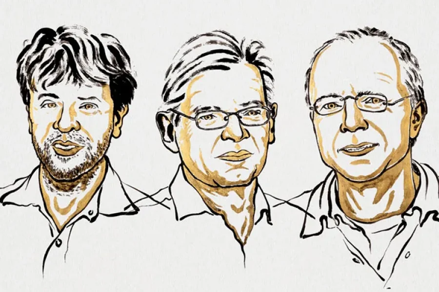 Karl Deisseroth, Peter Hegemann y Georg Nagel, ganadores del premio Nobel de Fisiología o Medicina en 2026.