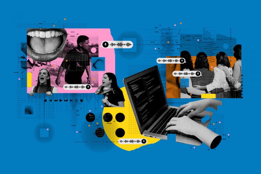 Las historias sobre estas comunidades suelen hacerse públicas a través de medios de comunicación y otros intermediarios. Este proyecto busca que ellas mismas puedan crear sus propias narrativas digitales. (Ilustración: Blair Frame)