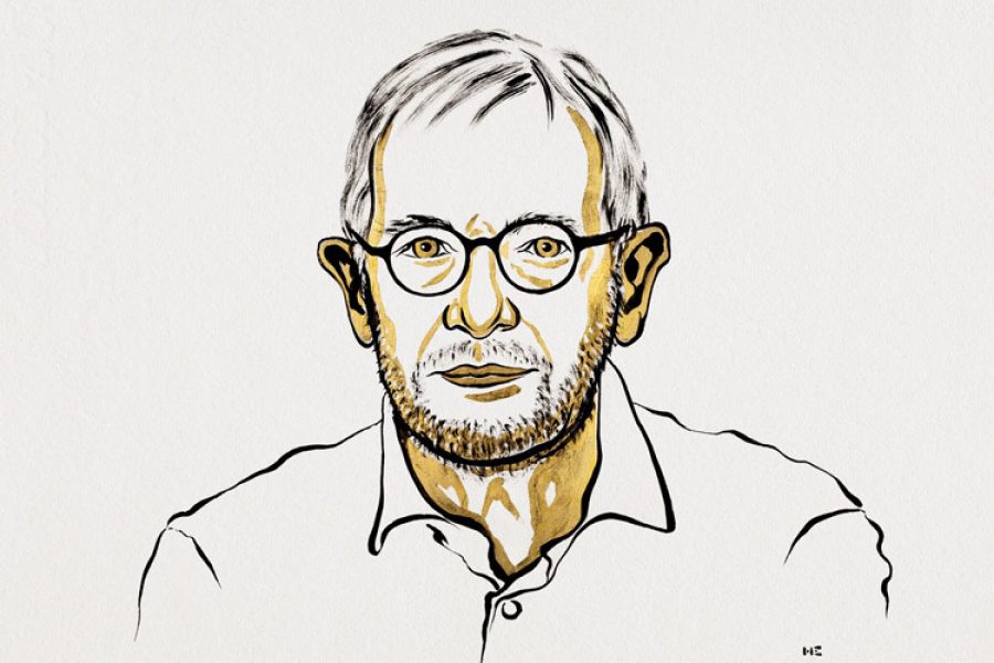 Ilustración del rostro de Francis Halzen, Premio Nobel de Física 2026.