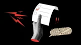 ilustración de una mano sosteniendo una boleta de votación