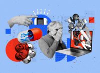 imagen de una mujer estornudando