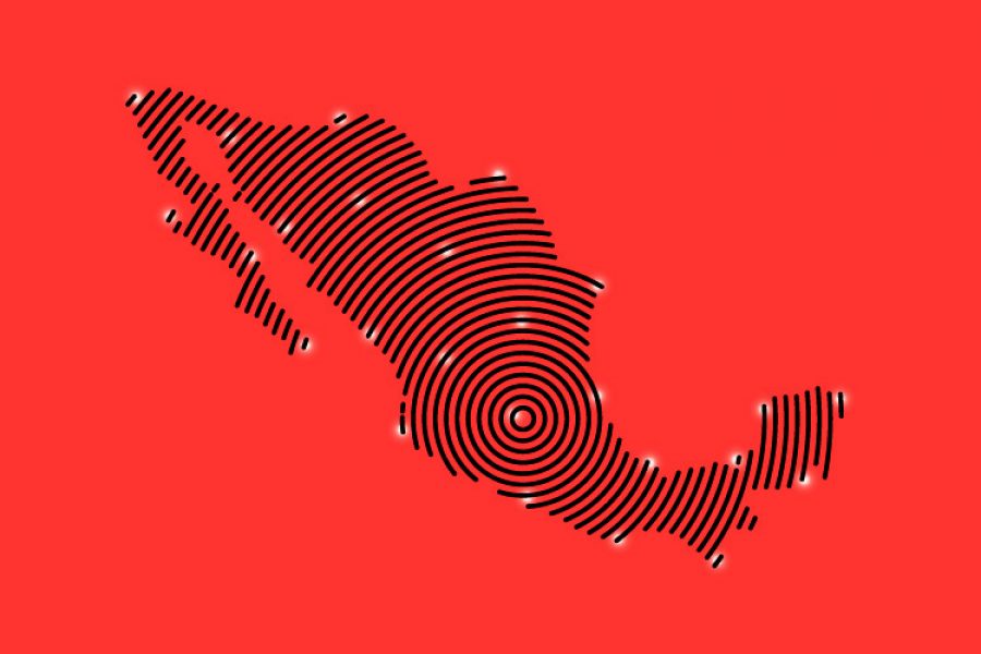 mapa de méxico que hace referencia a la inseguridad